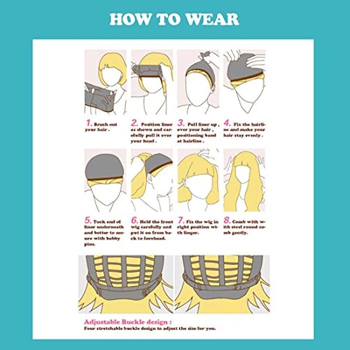 DILLARDS Dwmglp 21 Long With A Bang Black Wavy Wig For Women Girls Curly Heat Resistant Fiber Wigs Halloween Cosplay Daily Party+Cap (Yz-Black) - Image 4